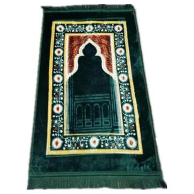 China Washable Printed Anti-Slip Islamic Prayer Mat Soft Prayer Mat Muslim Prayer Blanket for sale