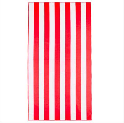 China Super Absorbent QUICK DRY Stripe Microfiber Quick Dry Beach Towels for sale