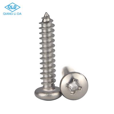 China GB845 Pan Stocks Head Pan Cross Groove SS Self Tapping Screw for sale