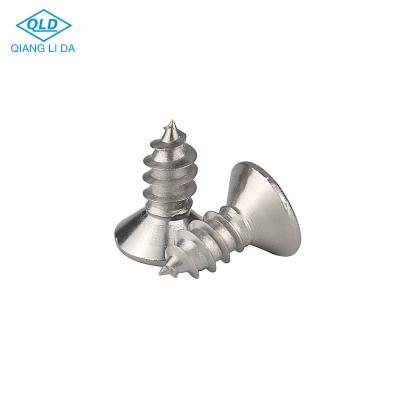 China GB846-85 Flat Head Cross Slot Sharp Shank SS Tapping Screw for sale