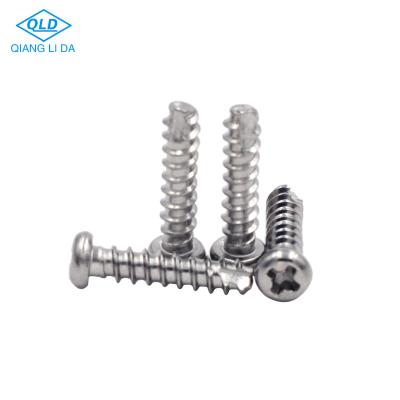 China Pan head philip cross slot sus tail milling tapping screws for sale