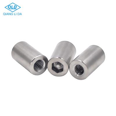 China 304 stainless steel internal thread cylinder body hex with pin drive ss screw for sale