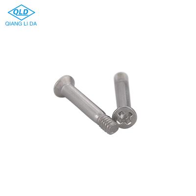 China Slotted Flat Cross Shaft Head ODM CSK Machine Thread End Functional RVS Screw for sale