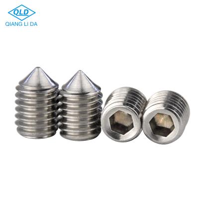 China Standard Gigabyte HEX Hex Thread Stainless Steel Machine Screw Stud Full Drive Sharp End for sale