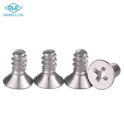 China CSK DIN7982F #10 Hardware Steel Galvanized Flat Shank Self Tapping Screw for sale