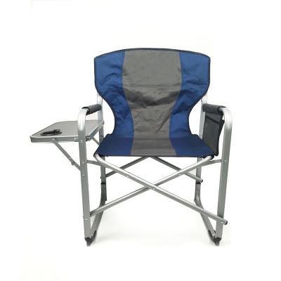 China APC017 Custom Portable Camping Folding Aluminum High Quality Modern Director Chair With Side Table Outdoor for sale