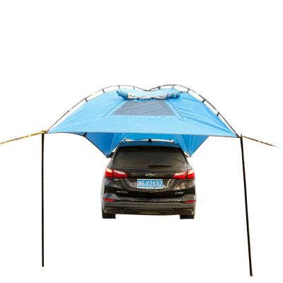 China APZ033 Large Outdoor Space Rain Shelter Waterproof Camping Sunshade SUV Car Rear Awning Straight Tying Type for sale