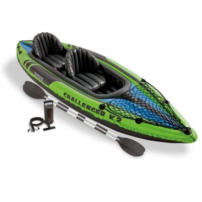 China PVC Intex 68306 Challenger K2 2 Person Inflatable Canoes With Two Seats Kayak for sale