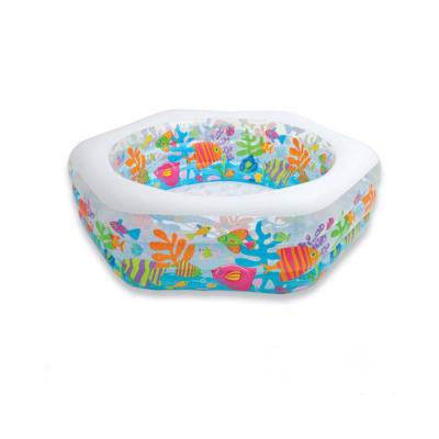 China Kids Water Play Intex 56493 Inflatable Outdoor Ocean Reef Kids Children Swimming Air Pool for sale