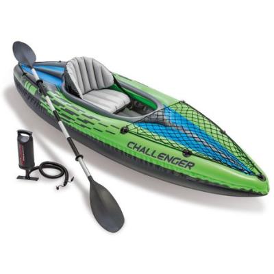 China Intex 68305 Challenger K1 Easy Setup One Person Inflatable Kayak with Rowing and Pumping Single Seat Kayaks for sale