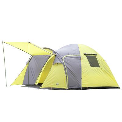 China Extended Type Low Moqs APZ035 Available High Quality 210T Polyester Fabric With PU Coating Family Camp Tent for sale