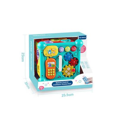 China 6 Sides RC Kid Music Light Box Intelligence Baby Sound Activity Cube Toys With Blocks 20*20*21cm for sale