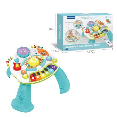 China Hot Selling Amazon Music Activity Toddler Gifts Kids Table Plastic Funny Baby Early Learning Educational Toy 56*56*33cm for sale