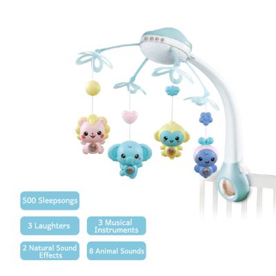 China Hot Selling Toy Amazon Battery Operated Rotate Plastic Crib Bell Toy Musical Crib Mobile for sale