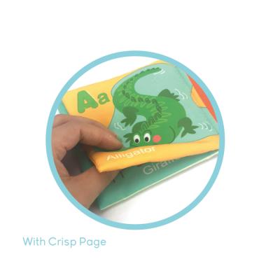 China Hot Selling Palm Early English Book Toy Amazon Cloth Book Education Knowledge Baby Cloth Book Animal Children Kids Learning Toy 10*10*2cm for sale