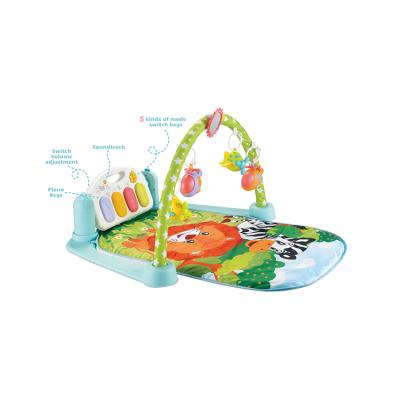 China Toy Kidsmelody Multi Function Educational Piano Baby Play Gym Musical Mat with Hanging Toys for sale