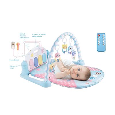 China Toy Kidsmelody Amazon Educational Hot Selling Multi Function Piano Multi Function Piano Baby Game Gym Musical Mat with MP3 Hanging Toy for sale