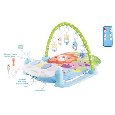 China Toy Kidsmelody Factory Sale Baby Gym Piano Soft Educational Mat Baby Crawling Mat with Music and Light for sale