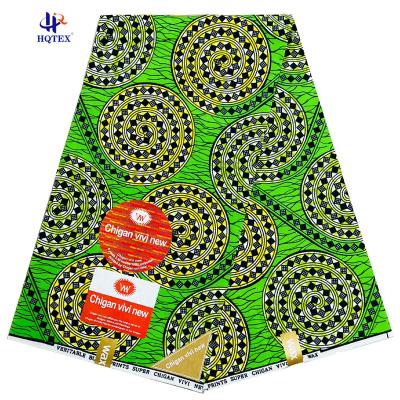 China Double Faced Hot Selling Textile Plain Cloth Veritable Polyester African Wax Prints Cotton Fabric for sale