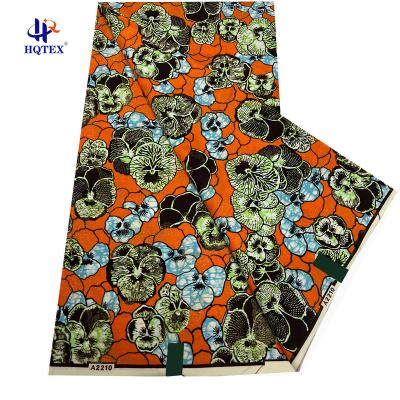 China Anti-UV High Quality Hot Sale One Yard 100% Cotton Capulana Bazin Pagne Textile Africa Ankara Printed Wax Fabric Random Shipping for sale