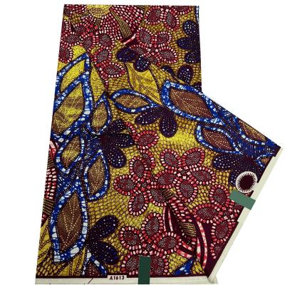 China Anti-UV Hot Sale Best Quality Grand Super Golden Pattern African Fabric Prints Wax for sale