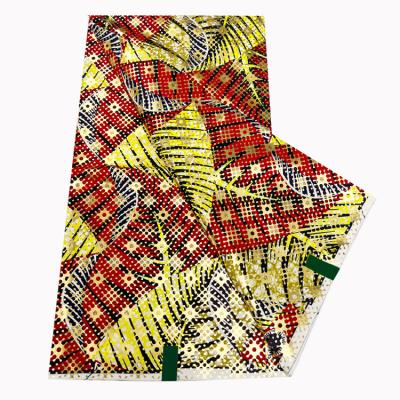 China Anti-UV High Quality Durable Using Various High Quality 100% Cotton Super Golden  African Batik  Print African Wax Fabric for sale