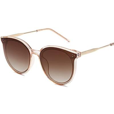 China Sustainable Fashionable Round Custom Sunglasses For Women Fashion Cute Sun Glasses for sale