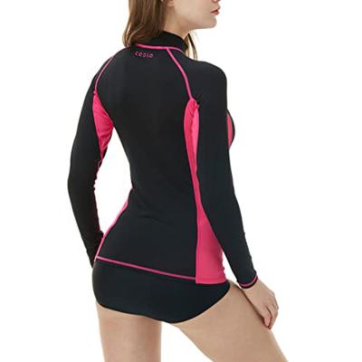 China Rash Guard Long Sleeve, UV/Sun Protection Swim Shirts, Water Beach Surf Sustainable Swim Women's UPF 50+ Top for sale