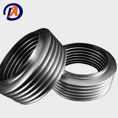 China Stainless Steel 304 SS Flange Stainless Steel Bellows Corrugated Pipe Welded Bellows for sale