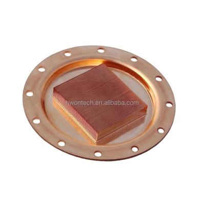 China CPU Customized Skiving Fin CPU Copper Heatsink , Small Orders Acceptable for sale