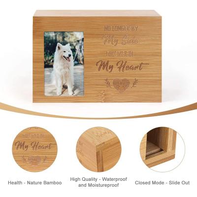 China High Quality Viable Cremation Urns For Ashes Pet Memorial Keepsake Urns Photo Box For Dogs for sale