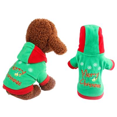 China Viable Xmas Dog Costume Christmas Red Coat Dress Pet Apparel for sale