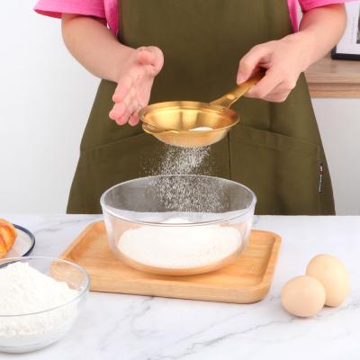 China Viable Kitchen Tool Flour Sieve Cup Flour Shaker Mesh Cooking Sieve for sale