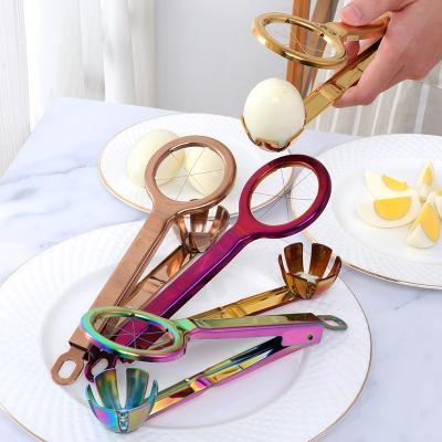 China Viable Kitchen Accessories Egg Tools Egg Cutter Egg Cutter Stainless Steel Egg Slicer for sale