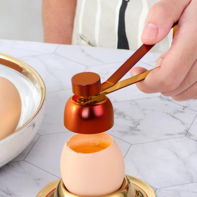 China Viable Kitchen Instruments Egg Scissors Machine Stainless Steel Egg Topper Opener for sale