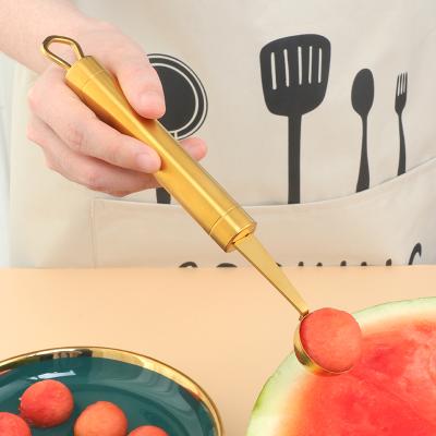 China Viable Kitchen Tools Fruit SpoonBaller Ice Cream Stainless Steel Watermelon Fruit Scoop for sale