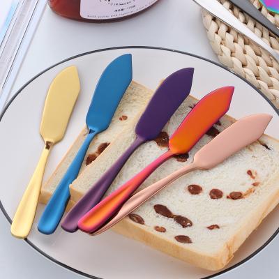 China Sustainable Kitchen Ware Household Cheese Spreader Stainless Steel Butter Knife for sale