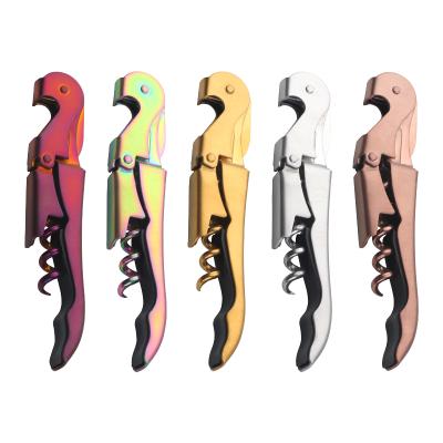 China Home and Kitchen Multifunctional Viable Stainless Steel Cork Screw Bottle Opener Red Wine With Knife for sale