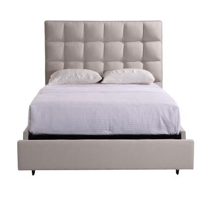 China Modern Upholstered Luxury Upholstered Bed King Size Wooden Double Bed Framed Queen Size for sale