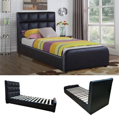 China Factory Tufted Custom Designer Furniture China MDF Adult Single Beds for sale