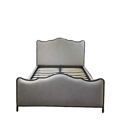 China Modern Design Tufted Leather Upholstered King Size Bed For Hotel for sale