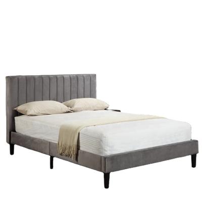 China modern ornate headboard fabric upholstered bed for sale china factory post packing for sale