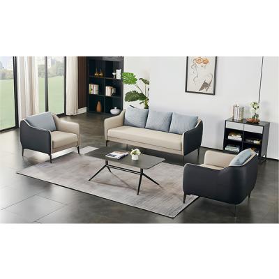 China Hot Selling PU Metal Adjustable Leather Frame Leg Living Room Furniture (Other) Sitting Sofa Set for sale