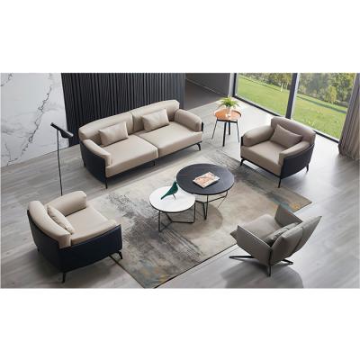 China (Others) 3 Pieces Selection Adjustable Modern High Quality European Style Single Office Genuine Leather Sofa for sale