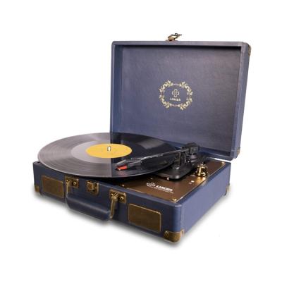 China Modern Retro Style Phonograph Vinyl Record Player Vinyl Turntable With Stereo Speakers for sale