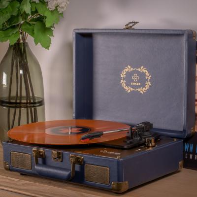 China Vinyl Wooden Wooden Turntable Suitcase Record Player For China Manufacturer OEM Vinyl for sale