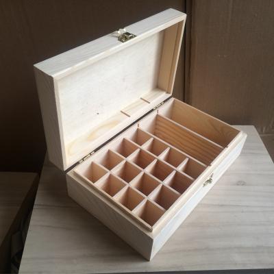 China Factory Cost Aseptic Removable Wooden Box For Essential Oil Wooden Storage Box for sale