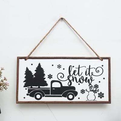 China Wholesale Solid Wood Hanging Signs Listings Adjustable Custom Decorative Wooden Door Hanging Boards (Size) for sale