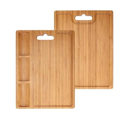 China Minimalist Customized Wholesale Multifunctional Natural Organic Vegetable Bamboo Large Kitchen Meat Cutting Board for sale