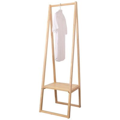 China Eco - Friendly Indoor Clothes Hanger Drying Racks Floor Wooden Clothes Hangers Wholesale Supply for sale